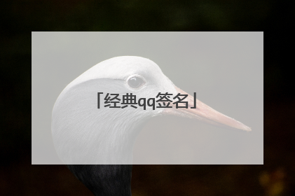 经典qq签名