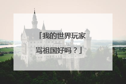 我的世界玩家骂祖国好吗？