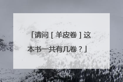 请问［羊皮卷］这本书一共有几卷？