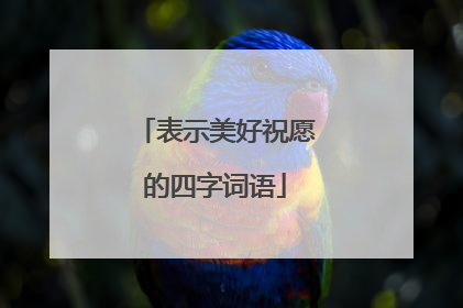 表示美好祝愿的四字词语