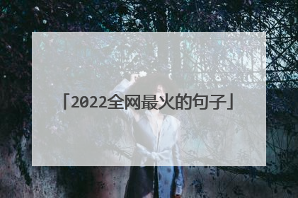 2022全网最火的句子