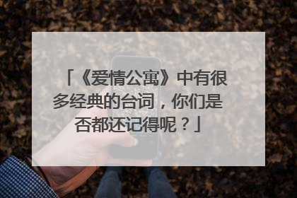 《爱情公寓》中有很多经典的台词，你们是否都还记得呢？