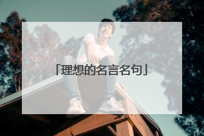 理想的名言名句