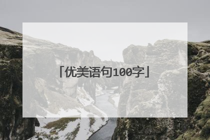 优美语句100字