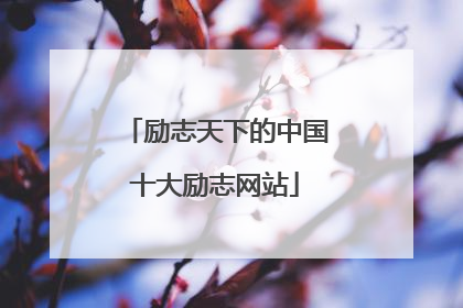 励志天下的中国十大励志网站