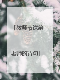 教师节送给老师的诗句