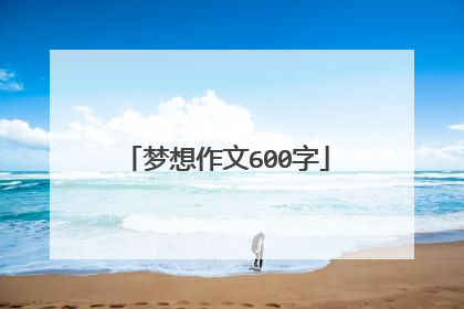 梦想作文600字