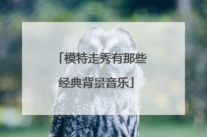 模特走秀有那些经典背景音乐