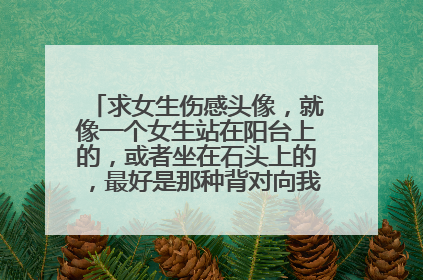 求女生伤感头像，就像一个女生站在阳台上的，或者坐在石头上的，最好是那种背对向我们的，长发或中长发