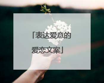 表达爱意的爱恋文案