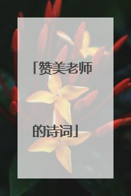 赞美老师的诗词