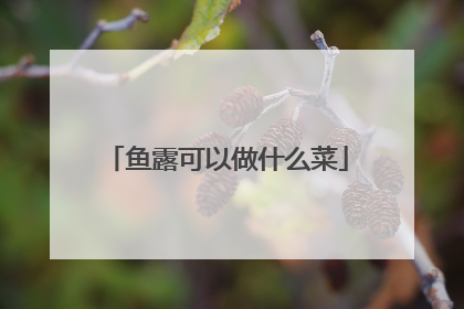 鱼露可以做什么菜