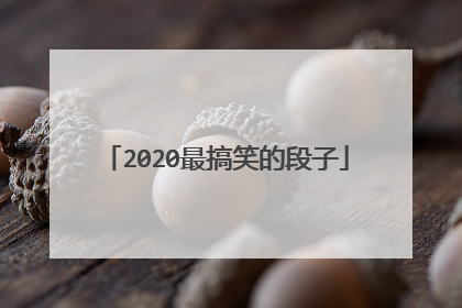 2020最搞笑的段子